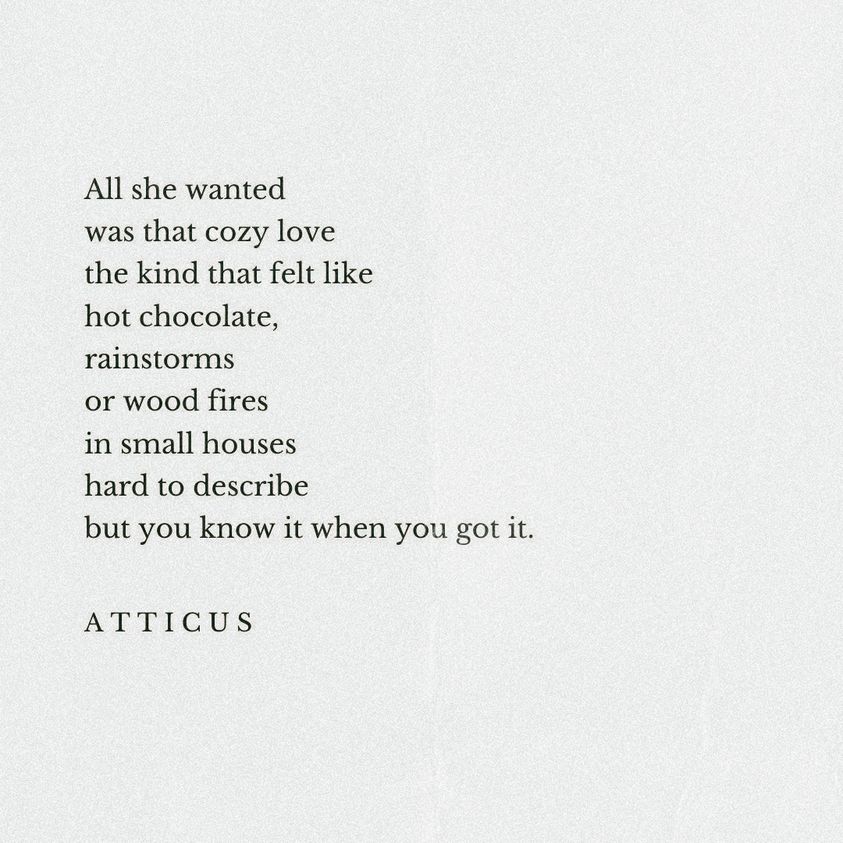 atticus poetry, that cozy love, elaina avalos